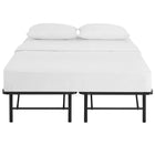 Modway Horizon Stainless Steel Queen Bed Frame - Brown-Eliminates Need For Box Spring