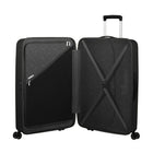American Tourister 27" Rejoy Check-in Luggage - Large - 360-Degree Spinner - True Black-Multi-stage pull handle allows you to customize the height for a more comfortable experience