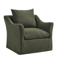 Modway Somerset Linen Blend Slipcovered Armchair - Sage-Slipcovered Linen Blend Accent Chair