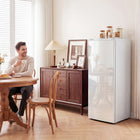 HOMCOM Compact Upright Freezer for Home - 7.0 cu. ft. - White-Precise temperature control adapts to varying storage requirements