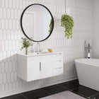 Modway Vitality 36" Bathroom Vanity Cabinet - White-Two Spacious Drawers