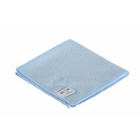 Globe Commercial Microfiber Cloth - 240GSM - 14" x 14" - Blue - 10 Pack-A great way to avoid cross contamination
