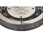 Monarch Specialties Clocks 18" Round Wall Clock - Brown Mirror -No assembly required, simply insert 1XAA battery (not included) and hang it on your wall for instant transitional style