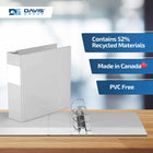 Davis Group Premium Economy Binder - D Ring - 3" - White - 6 Pack-Ideal for Conferences, Reference, Colleges & Universities
