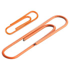 JAM Paper Combo Pack Colourful Paper Clips - Standard & Jumbo - Orange - 100 Pack & 75 Pack -Quantity: 100 Standard Clips & 75 Jumbo Clips (175 in Total)