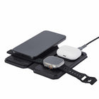 UAG 3 in 1 Travel Charger - Black/Grey-Multi device charging. Dedicated charging for iPhone, AirPods, & Watch – Conveniently charge all your devices in one central location