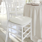 Flash Furniture Hard Ivory Fabric Chiavari Chair Cushion-Ivory Fabric Upholstery
