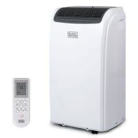 BLACK+DECKER 12,000 BTU Portable Air Conditioner with Remote Control-Portable AC: Take this personal air conditioner(16.5"x 11.7" x 27.9) in rooms up to 550 sq. ft. Stay cool in the hot summer months and sleep well with this BLACK+DECKER ac unit for
bedroom