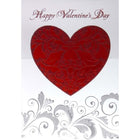 Rosedale Gold Valentine's Day Greeting Cards & Envelopes - 5-1/2" x 8" - Big Heart - 6 Pack-Premium quality greeting cards