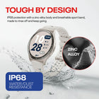 Reebok Pulse Smartwatch - 45 mm - Victory Gold-10-day battery life keeps you moving. a rapid-charge burst takes you from near-empty to ready-to-roll in minutes. 
