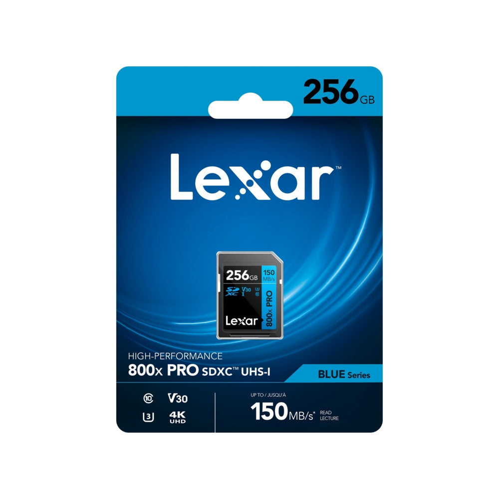Lexar 256GB High-Performance 800x PRO SDHC / SDXC UHS-I Memory