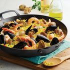 Tramontina Ember 15" Carbon Steel Paella Pan - Natural Oiled Finish-Lifetime Warranty