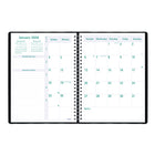 Blueline 2026 Timanager 13-Month 5-Day Weekly/Monthly Planner - 10-1/4" x 7-5/8" - Black - English-Each spread has boxes for daily priorities, phone calls, correspondence and personal notes