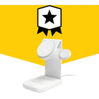 OtterBox Wireless 15 W Charging Station with MagSafe - White-Apple Watch charger integrated into stand