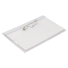 JAM Paper Plastic Name Tags with Pin - 3 5/8 x 2 1/4 - Clear - 24 Pack-Colour: Clear 
