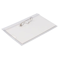 JAM Paper Plastic Name Tags with Pin - 3 5/8 x 2 1/4 - Clear - 24 Pack-Colour: Clear 
