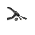StarTech 2.5 m Cable-Management Sleeve - Spiral - 1" Diameter-Flexible and expandable spiral wrap fits many cables, from thin phone chargers to thick power cords