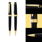 A.T. Cross Bailey Light Polished Black Resin and Gold Tone Ballpoint Pen - Fine - Black Ink-4