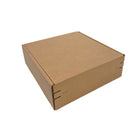 Reliabag Self Seal Corrugated Literature Mailer Boxes - 8" L x 8" W x 3" H - Kraft - 40 Pack-Self sealing, corrugated kraft