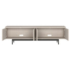 Hudson&Canal Abington TV Stand for TV's up to 75" - Alder White-Clean with a soft, dry cloth and no harsh chemicals or abrasive cleaning materials