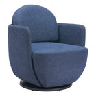 Zuo Bant Swivel Chair - Blue-Assembly required