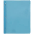 Staples 3-Prong Fastener Poly Report Cover - Lime Blue-3-Prong Fastener