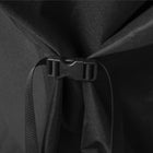 Blackstone 28" Soft Griddle Cover-Cinch straps with plastic clips secure the griddle cover tightly, preventing it from shifting or blowing away