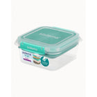 Sistema Square Stax To Go Food Container - 1.15 L -Pack a tasty lunch with plenty of variety, with removable split trays to keep your food separate until ready to eat