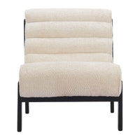Zuo Maki Accent Chair - Beige-Shearling style fabric