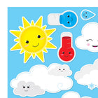 Ashley Productions Die-Cut Magnets - Cute Weather - 14 Per Pack - 6 Pack-14 pieces per pack, sold as 6 packs, 84 pieces total