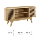 Modway Render 46" Corner TV Stand - Oak-Modern TV Stand For TVs up to 50"