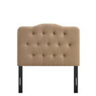 Modway Annabel Premium Linen Blend Twin Headboard - Almond-Assembly Required