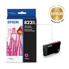 Epson T822 Ink Cartridge - High Capacity - Magenta-Worry-free handling - smudge, fade and water resistant prints 