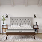 Modway Jenna 6" Innerspring and Foam Queen Mattress-4.5" Individually Wrapped Coils