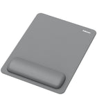 Fellowes Breyta XL Mousepad Wrist Rest with HEX Cushion - Grey-The soft touch, anti-dust coated wrist rest provides a premium finish and smooth mousing experience