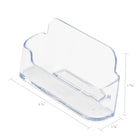 Deflecto Business Card Holder - Clear-Use in reception areas, doctors offices, law firms, realty offices, retail stores, trade shows and more