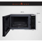 Magic Chef 1.1 cu. ft. 1000W Countertop Microwave in Stainless Steel with - Digital Touch-6 preprogrammed cooking modes for commonly microwaved foods