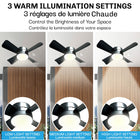 Bell+Howell Socket Breeze Socket Fan Light with Remote-Included remote control adjusts power, fan speed, and brightness from anywhere in the room