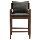 Modway Remington Wood Counter Stool - Charcoal-Fully Assembled