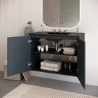 Modway Bryn 36" Wall-Mount Bathroom Vanity - Grey/Black-Wall-Mount Design