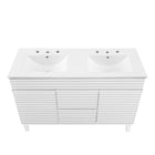 Modway Render 48" Double Sink Bathroom Vanity - White-9