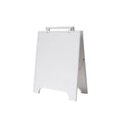 Futech PVC Double-Sided Sandwich Board - 18" x 24" - White-Durable outdoor A-frame design perfect for sidewalk advertising, storefronts, restaurants, and events.