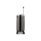 Bugatti Monaco 21.5" Hardside Carry-on  Luggage - Vegan Leather Trim -  Grey-Reinforced top handles