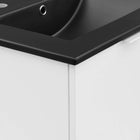 Modway Maybelle 24" Wall-Mount Bathroom Vanity - White/Black-Wall-Mount Design