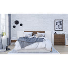 Nexera Axel 4-Drawer Dresser Chest - White & Walnut-6