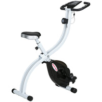 Soozier Foldable Exercise Bike-8-level adjustable magnetic resistance ensures smooth and silent workouts