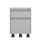 Ceha MDG Series Box-File Mobile Pedestal - Metal Grey -Smooth Operation: Filing drawers with telescopic rails for effortless access.