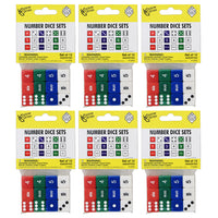 Koplow Games Number Dice Set - 12 Dice Per Pack - 6 Pack-A great way to practice and understand basic math skills and enhance games and activities