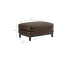 Modway Roscoe Vegan Leather Ottoman - Espresso-Vegan Leather