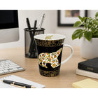 Oscardo Spring Bear by Dawn Oman Porcelain Mug - 295ml-Stackable Mug Feature - Optimized for easy storage and space saving organization